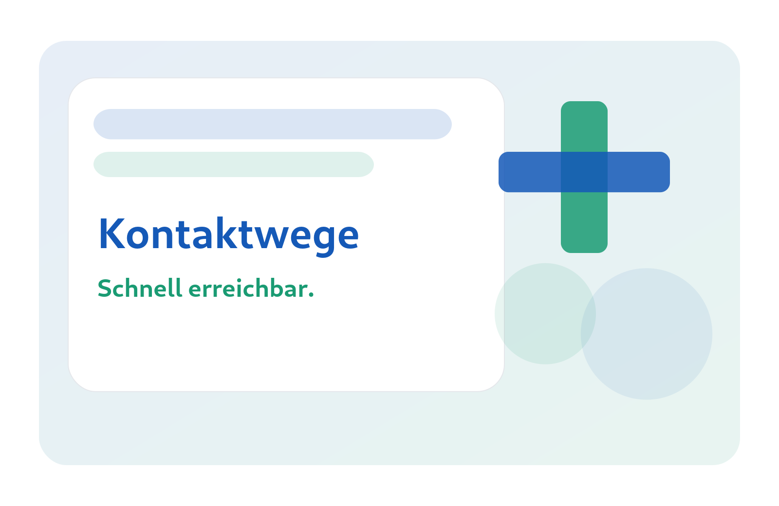 Illustration: Kontaktwege – schnell erreichbar.